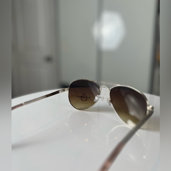 Juicy Couture Brown Heart Metal Frame Sunglasses NWOT - Picture 10 of 14